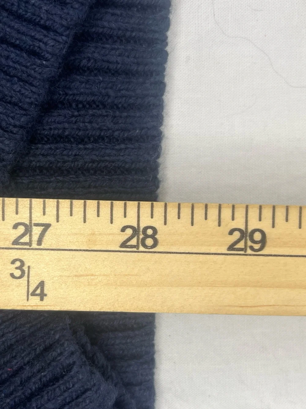 Goodfellow & Co Navy Fair Isle Crewneck Sweater L with Red and White Accents